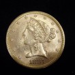 K21.6　ｱﾒﾘｶ　5ドル　ﾘﾊﾞﾃｨﾍｯﾄﾞ　1881　金貨