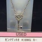 ★ポンテヴェキオ　K18WG　キー　ダイヤ　計D0.18ct　ネックレス　18金　ホワイトゴールド★販売中♪　theou(ザオウ)　イオンモール姫路大津店　買取　販売　高価買取★兵庫県★姫路市・たつの市・相生市・赤穂市・太子町