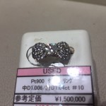 ☆リユースブランド/中古ブランドアクセサリー　Pt900　ダイヤ　リング中D1.0006/計D1.04ｃｔ　♯10　theou（ザオウ）イオンモール姫路大津店にて販売中☆　貴金属・ブランド品・洋酒・中国酒・骨董品・コスメの買取も、やってるよ☆　 ～姫路市・高砂市・加古川市・たつの市・太子町・英賀保・山崎・相生市・赤穂市～