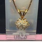 ★K18　ダイヤ　ネックレス　計D0.05ct　18金　ゴールド★販売中♪　theou(ザオウ)　イオンモール姫路大津店　買取　販売　高価買取★兵庫県★姫路市・たつの市・相生市・赤穂市・太子町