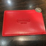 リユースブランド/中古ブランド小物　コーチミラー　赤　　theou（ザオウ）イオンモール姫路大津店にて販売中☆　貴金属・ブランド品・洋酒・中国酒・骨董品・コスメの買取も、やってるよ☆　 ～姫路市・高砂市・加古川市・たつの市・太子町・英賀保・山崎・相生市・赤穂市～